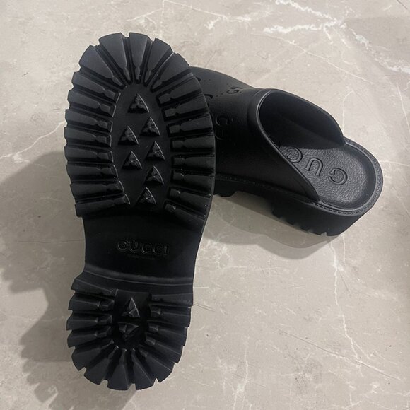 Gucci Slip-On Sandals Black - Picture 5 of 5
